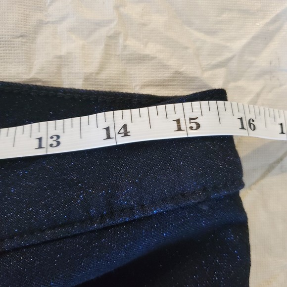 Hudson Nico super skinny midnight stellar metallic blue shimmer black jeans - Picture 9 of 11